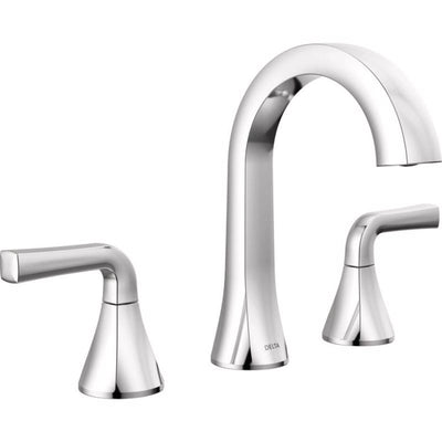 Delta Dallace Chrome Transitional Widespread Bathroom Sink Faucet 16 in.
