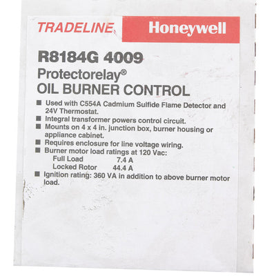 Honeywell Home 120 Oil Burner Control