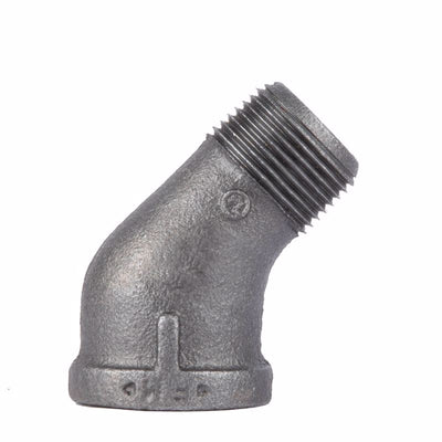 STZ Industries 3/8 in. MIP each X 3/8 in. D FIP Black Malleable Iron 45 degree Street Elbow
