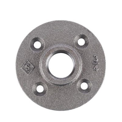 STZ Industries 3/4 in. FIP each Black Malleable Iron Floor Flange