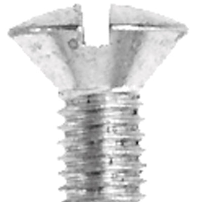 Danco No. 10-32 X 3/8 in. L Slotted Oval Head Chrome-Plated Brass Faucet Handle Screw 5 pk