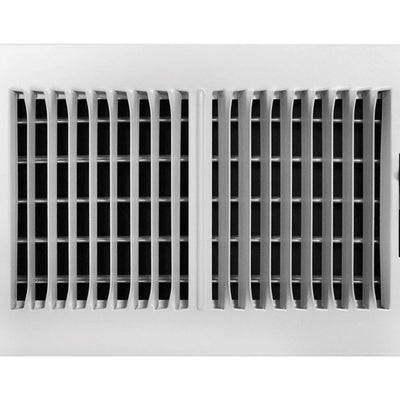 Tru Aire 6 in. H X 10 in. W 2-Way Powder Coat White Steel Wall/Ceiling Register