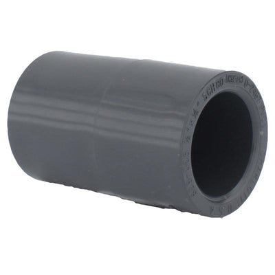 Charlotte Pipe Schedule 80 1/2 in. Slip X 1/2 in. D Slip PVC Coupling