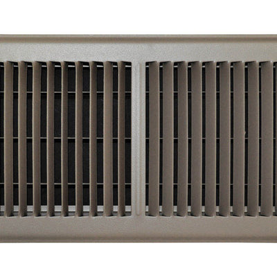 Tru Aire 6 in. H X 12 in. W 2-Way Powder Coat Brown Steel Floor Register