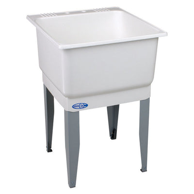 Mustee Utilatub 23 in. W X 25 in. D Single Polypropylene Laundry Tub