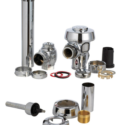 Sloan Regal Flush Valve Silver Polished Chrome Brass For AquaFlush