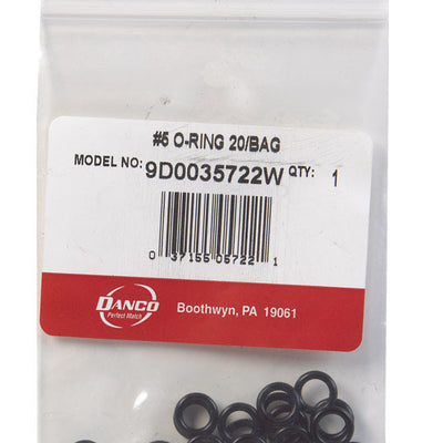 Danco 3/8 in. D X 1/4 in. D Rubber O-Ring 20 pk