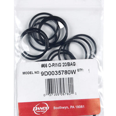 Danco 1 in. D X 7/8 in. D #66 Rubber O-Ring 20 pk