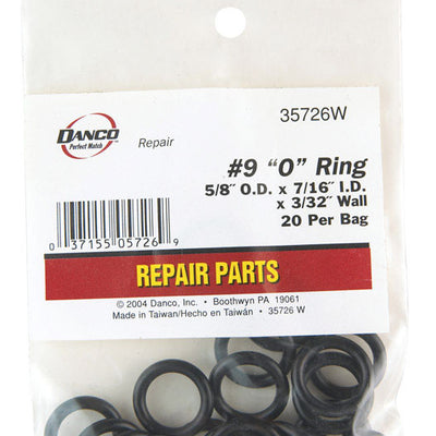 Danco 5/8 in. D X 7/16 in. D Rubber O-Ring 20 pk
