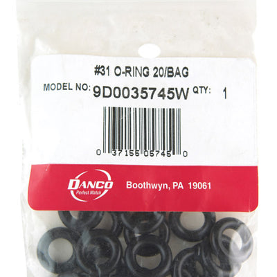 Danco 9/16 in. D X 0.31 in. D Rubber O-Ring 20 pk
