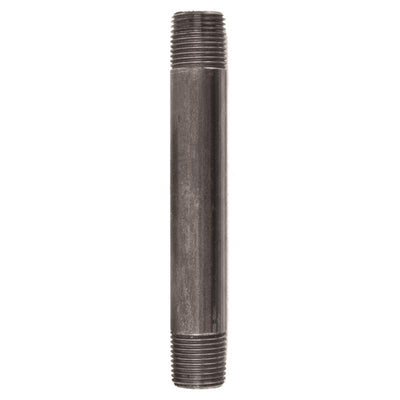 STZ Industries 1/2 in. MIP each X 1/2 in. D MIP Black Steel 5-1/2 in. L Nipple