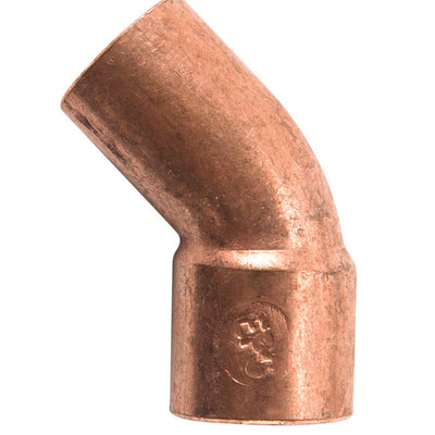 NIBCO 1/2 in. Sweat X 1/2 in. D Sweat Copper 45 Degree Elbow