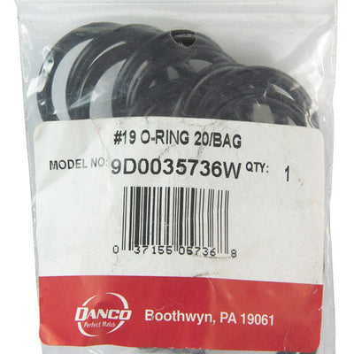 Danco 1-1/4 in. D X 1 in. D #19 Rubber O-Ring 20 pk