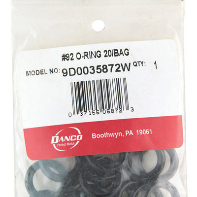 Danco 3/4 in. D X 1/2 in. D #92 Rubber O-Ring 20 pk