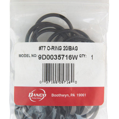 Danco 1-1/4 in. D X 1-1/16 in. D #77 Rubber O-Ring 20 pk