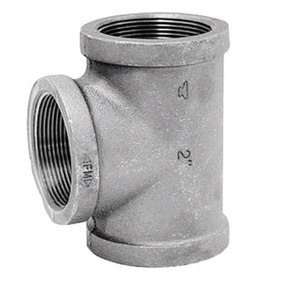 Anvil 1 in. FPT X 1 in. D FPT 1 in. D FPT Galvanized Malleable Iron Tee