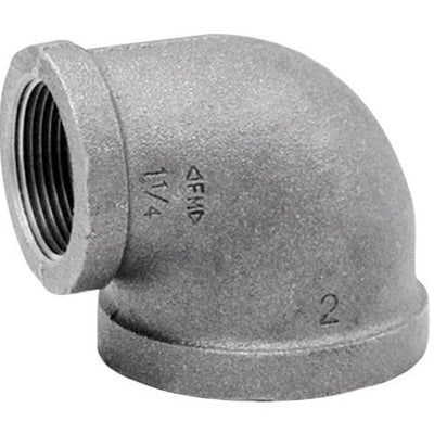 Anvil 3/4 in. FPT X 1/2 in. D FPT Black Malleable Iron Elbow