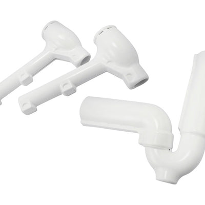 Keeney Satin White Safety Guard Kit Polyurethane 6 in. H X 7 in. L