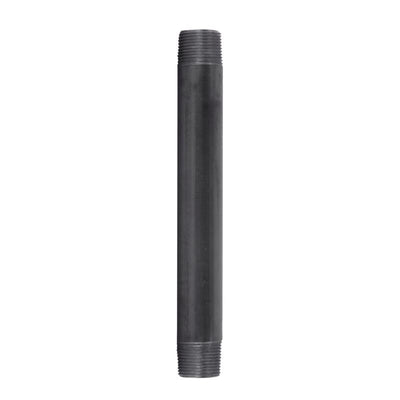 STZ Industries 2 in. MIP each X 2 in. D MIP Black Steel 10 in. L Nipple