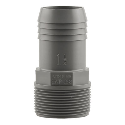 Boshart Industries 1-1/2 in. MPT in. X 1-1/2 in. D Insert Polypropylene Male Adapter