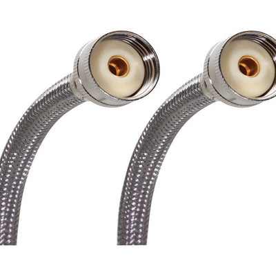 Fluidmaster 3/4 in. Hose X 3/4 in. D Hose 48 in. Stainless Steel Washing Machine Supply Line