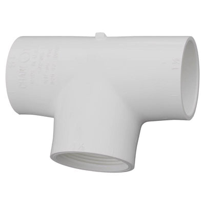 Charlotte Pipe Schedule 40 1-1/2 in. Slip X 1-1/2 in. D Slip PVC Tee