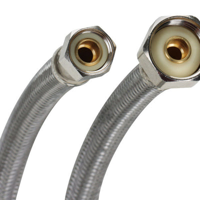 Fluidmaster 3/8 in. Compression X 1/2 in. D FIP 12 in. Braided Stainless Steel Supply Line