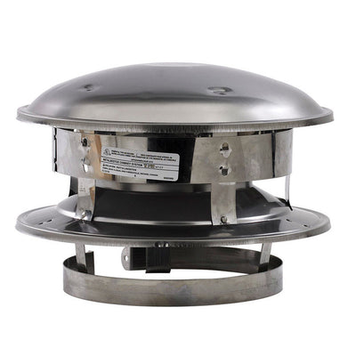 Selkirk 6 in. D Stainless Steel Round Top Dome