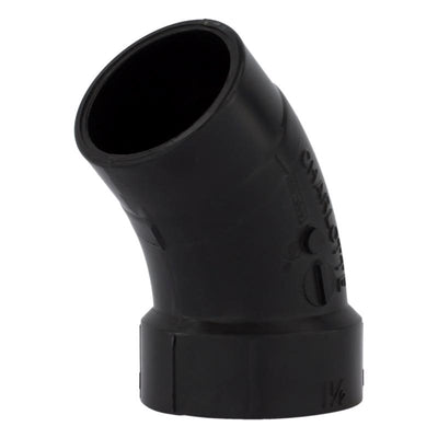 Charlotte Pipe 1-1/2 in. Hub X 1-1/2 in. D Spigot ABS 45 Degree Street Elbow