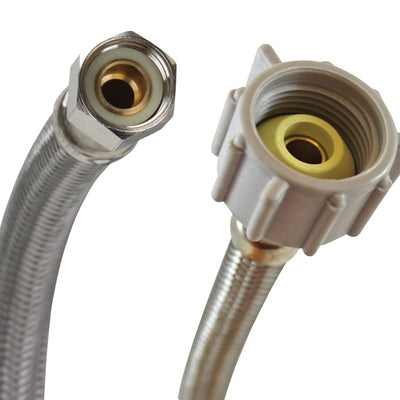 Fluidmaster 3/8 in. Compression X 7/8 in. D Ballcock 20 in. Braided Stainless Steel Supply Line