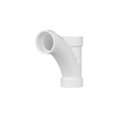 Charlotte Pipe Schedule 40 1-1/2 in. Hub X 1-1/2 in. D Hub PVC Long Turn Wye