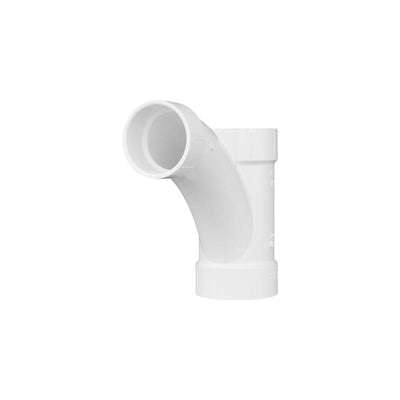 Charlotte Pipe Schedule 40 4 in. Hub X 4 in. D Hub PVC Long Turn Wye
