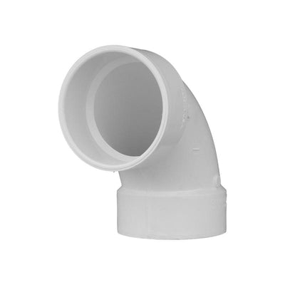Charlotte Pipe Schedule 30 3 in. Hub X 3 in. D Hub PVC 90 Degree Elbow