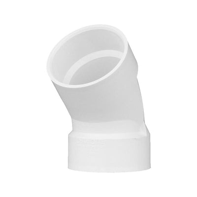 Charlotte Pipe Schedule 40 3 in. Hub X 3 in. D Hub PVC 45 Degree Elbow