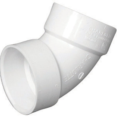 Charlotte Pipe Schedule 40 1-1/2 in. Hub X 1-1/2 in. D Hub PVC Elbow