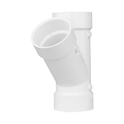 Charlotte Pipe Schedule 40 3 in. Hub X 3 in. D Hub PVC Wye
