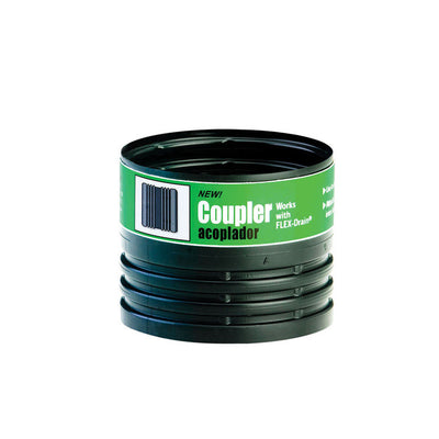 Flex-Drain 4 in. Snap X 4 in. D Snap Polypropylene 0.4 in. Coupling