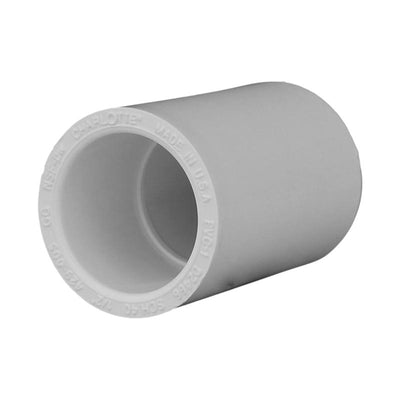 Charlotte Pipe Schedule 40 1/2 in. Slip X 1/2 in. D Slip PVC Coupling