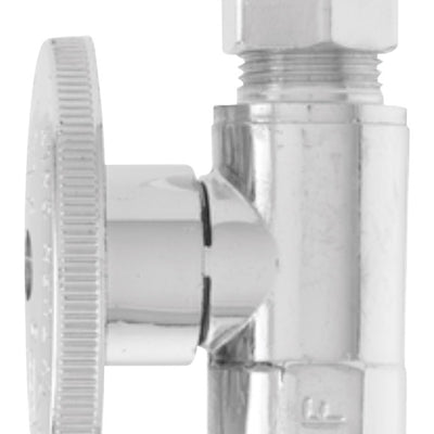 Keeney 3/8 in. FIP in. X 3/8 in. Compression Brass Straight Valve