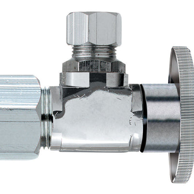 Keeney 5/8 in. Compression X 3/8 in. Compression Brass Angle Stop Valve