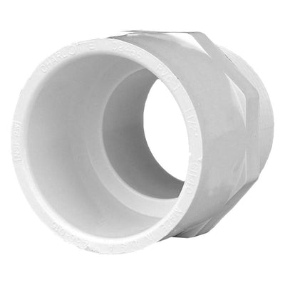 Charlotte Pipe Schedule 40 1-1/2 in. Slip X 1-1/2 in. D MPT PVC Pipe Adapter