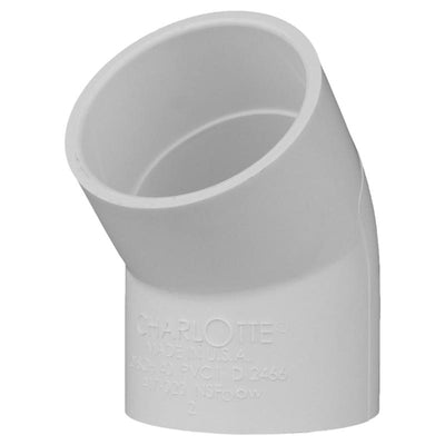 Charlotte Pipe Schedule 40 2 in. Slip X 2 in. D Slip PVC Elbow