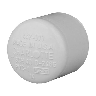Charlotte Pipe Schedule 40 1 in. Slip PVC Cap