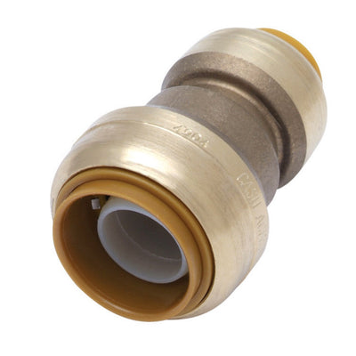 SharkBite Push to Connect 1 in. PTC each X 3/4 in. D PTC Brass Reducing Coupling