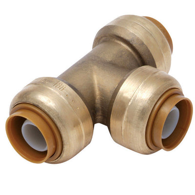 SharkBite Push to Connect 1 in. PTC each X 1 in. D PTC Brass Tee