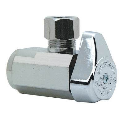 BrassCraft 3/8 in. FIP in. X 3/8 in. Compression outlets Brass Shut-Off Valve