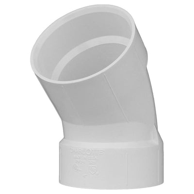 Charlotte Pipe Schedule 40 1-1/4 in. Hub X 1-1/4 in. D Hub PVC Elbow