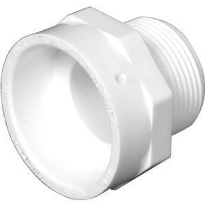 Charlotte Pipe Schedule 40 1-1/4 in. MPT X 1-1/4 in. D Hub PVC Pipe Adapter