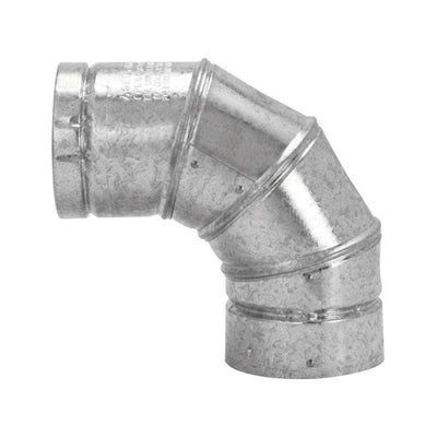 Selkirk 4 in. D X 4 in. D Adjustable 90 deg Aluminum Stove Pipe Elbow