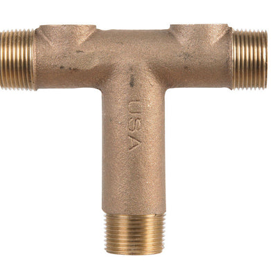 Campbell Red Brass 1 in. Universal Tank Cross